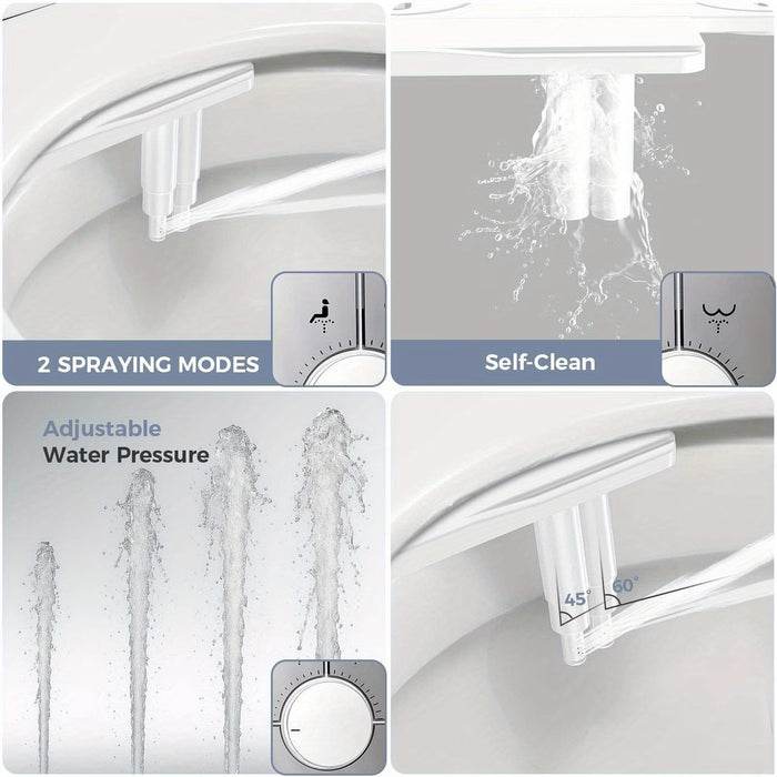 Ultra-Slim Bidet Attachment for Toilet
