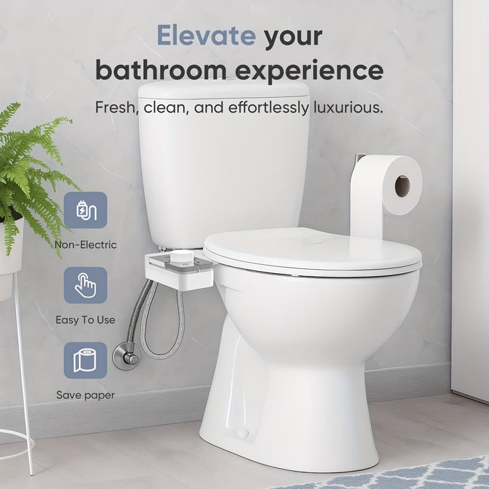 Ultra-Slim Bidet Attachment for Toilet