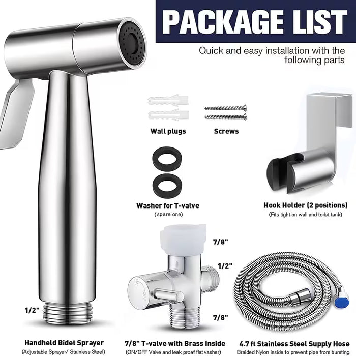Portable Toilet Bidet Shower Set