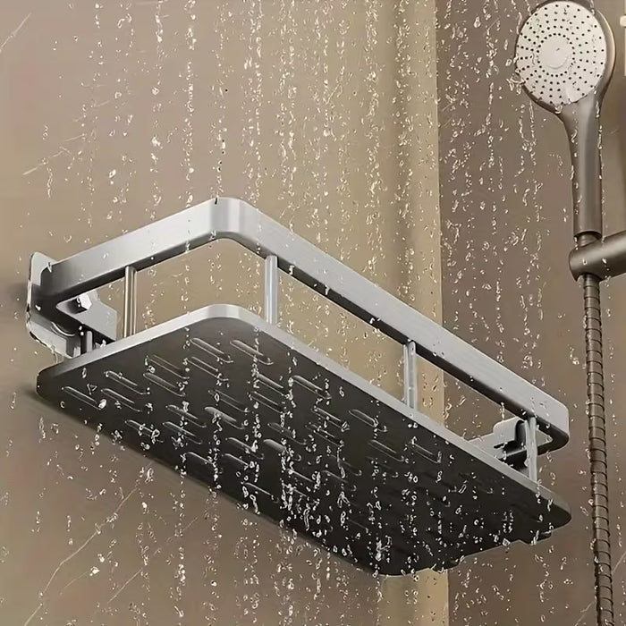 1/2/3pcs Metal Punch-free Bathroom Rack