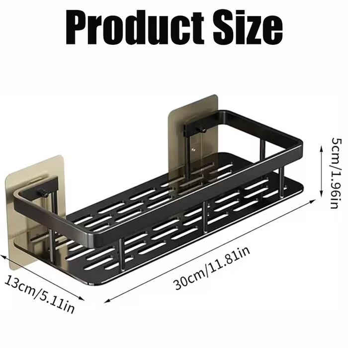 1/2/3pcs Metal Punch-free Bathroom Rack