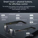 Blessing Sells black AI smart glasses with touch and physical buttons for music, calls, and AI chat.