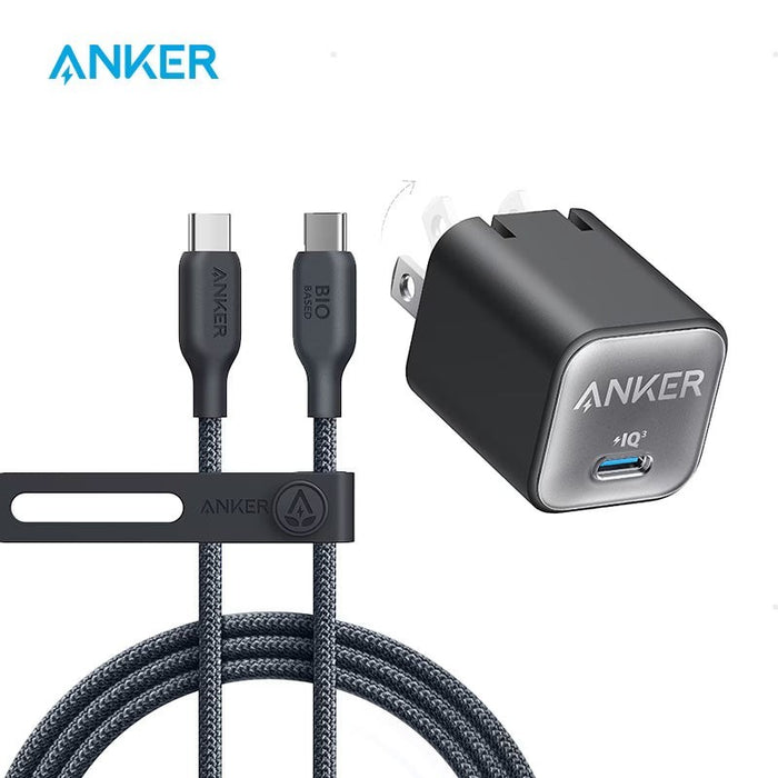 Blessing Sells Anker Nano 240W USB C charger and braided cable with IQ3 technology for fast charging.