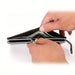 Blessing Sells men's beige RFID blocking wallet with auto pop-up mechanism, holding cash.