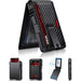 Blessing Sells black carbon fiber men's wallet with pop-out card holder, RFID protection, and money clip.