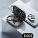 Blessing Sells black true wireless over-ear headphones with charging case and digital display. Includes one earbud with hook.