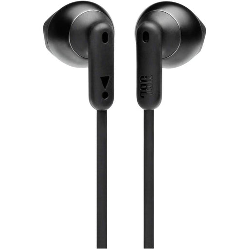 Blessing Sells black JBL in-ear headphones with microphone and tangle-free cord.