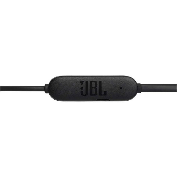 Blessing Sells black JBL in-ear headphones with integrated microphone for calls and music.