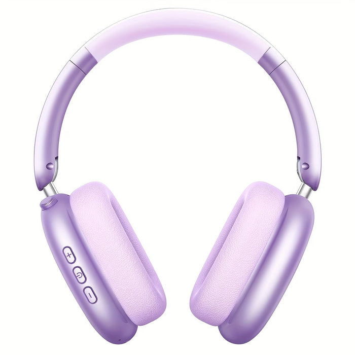 Blessing Sells purple wireless over-ear headphones with soft ear pads and Hi-Res sound.