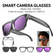 Blessing Sells smart camera glasses with purple lenses, AI, and camera. Includes multiple lens sets and wireless connectivity.
