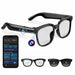 Blessing Sells black smart glasses with camera and open-earphone, featuring real-time translation and video recording.