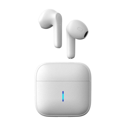 Blessing Sells white true wireless mini earbuds with charging case, featuring 9D HiFi stereo sound and HD calls.