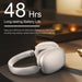 Blessing Sells wireless over-ear headphones in light silver, featuring Hi-Res sound and 48-hour battery life. Comfortable, foldable design.