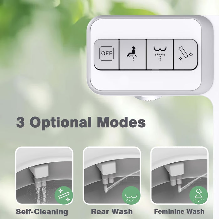 Ultra-Slim Bidet Attachment for Toilet