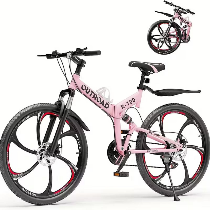 26 Inch Adult Folding Mountain Bike