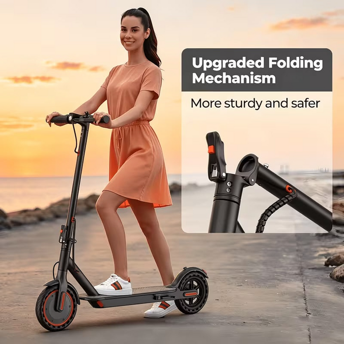 Folding Electric Scooter With 8.5-14inches Anti-skid Solid Tires