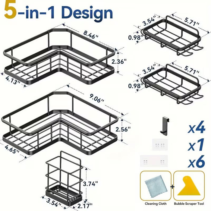 5-Pack Shower Organizer