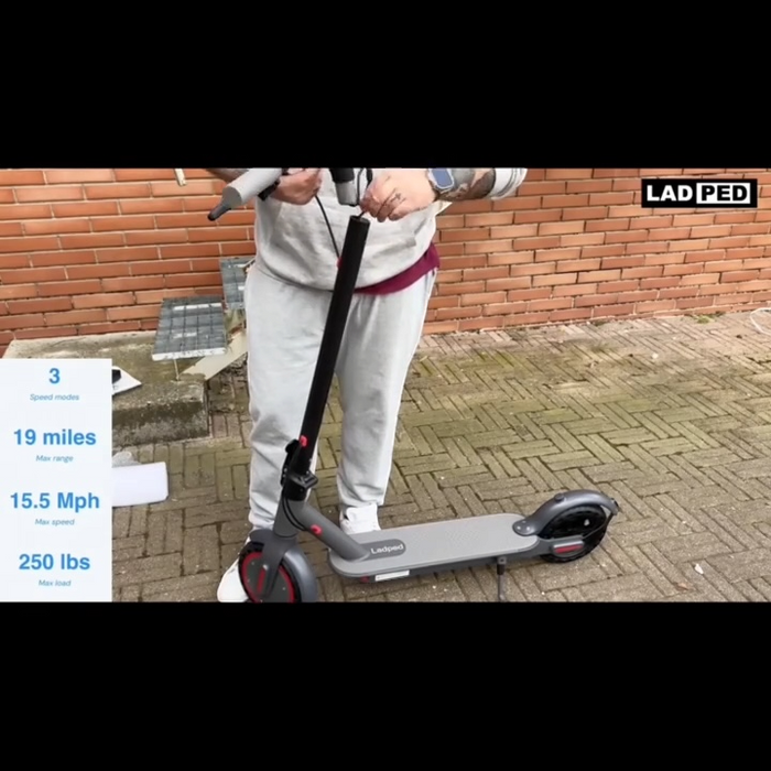 Folding Electric Scooter With 8.5-14inches Anti-skid Solid Tires