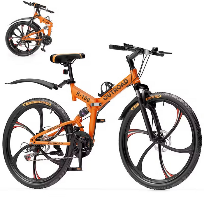 26 Inch Adult Folding Mountain Bike