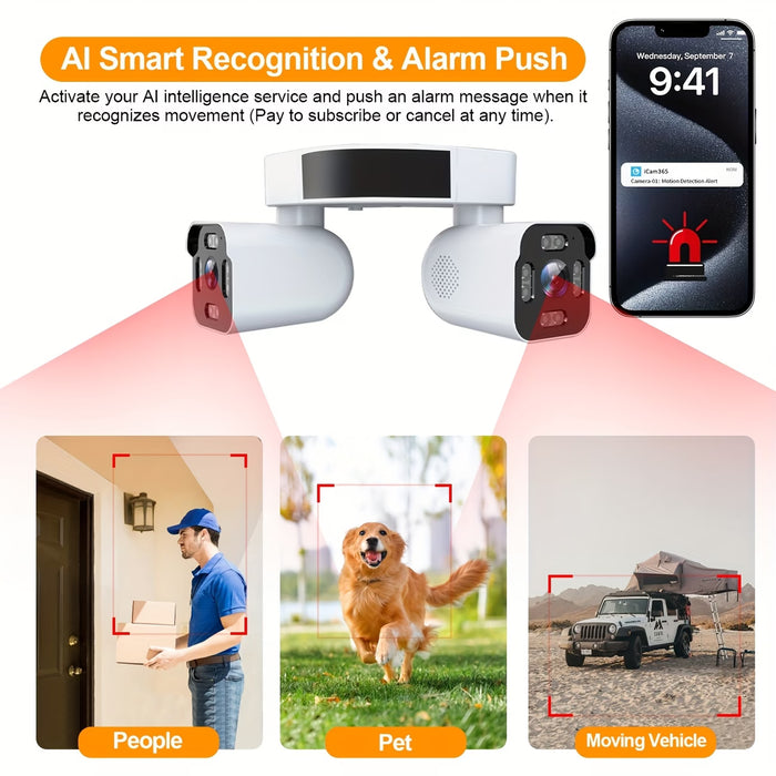 8MP Dual Lens PTZ Security Camera